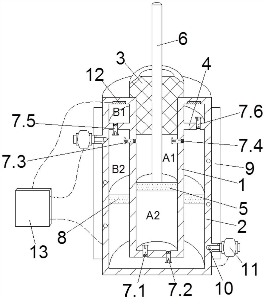 Double-barrel type hydraulic shock absorber