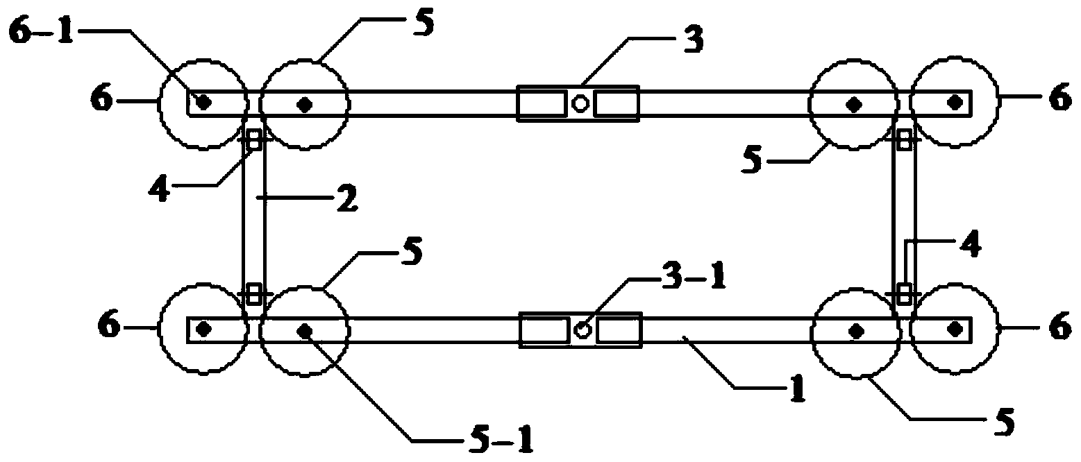 Track gauge correction method for double-block type ballastless track construction