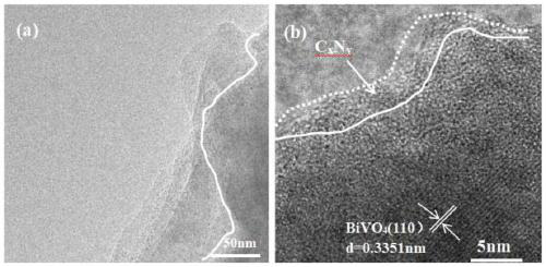 CxNy/BiVO4 material for photoanode and preparation method and application thereof