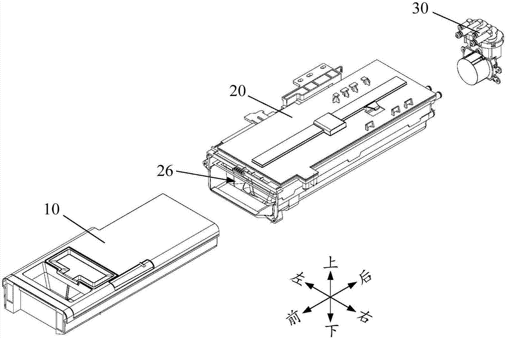 Detergent dispensing device and washing machine