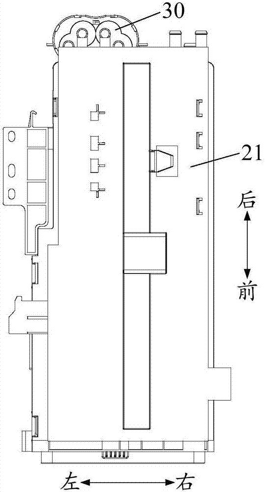 Detergent dispensing device and washing machine