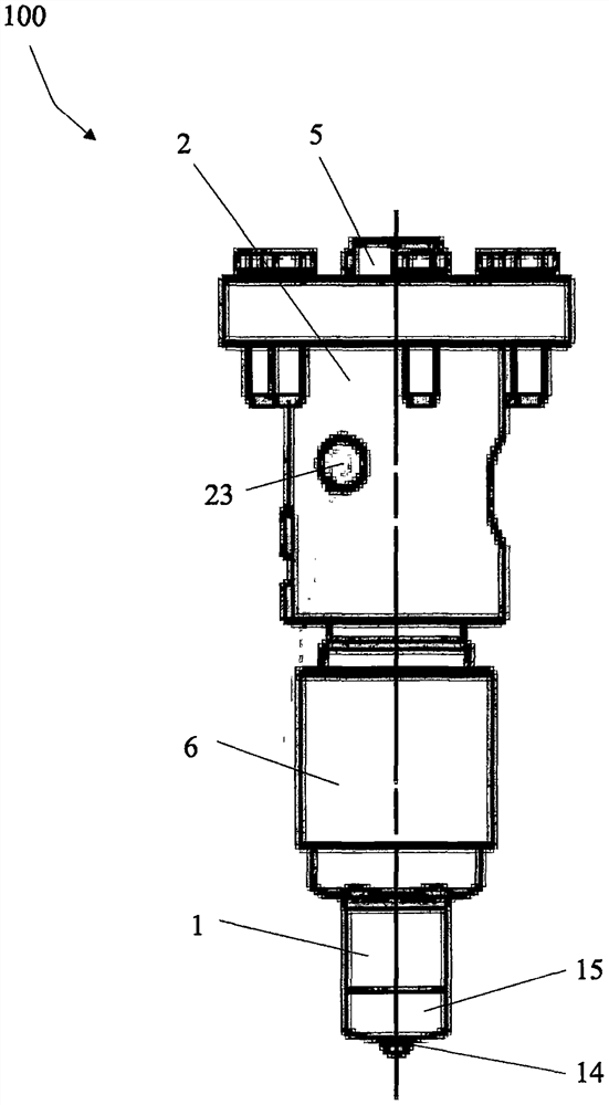 Common rail oil injector of marine diesel engine