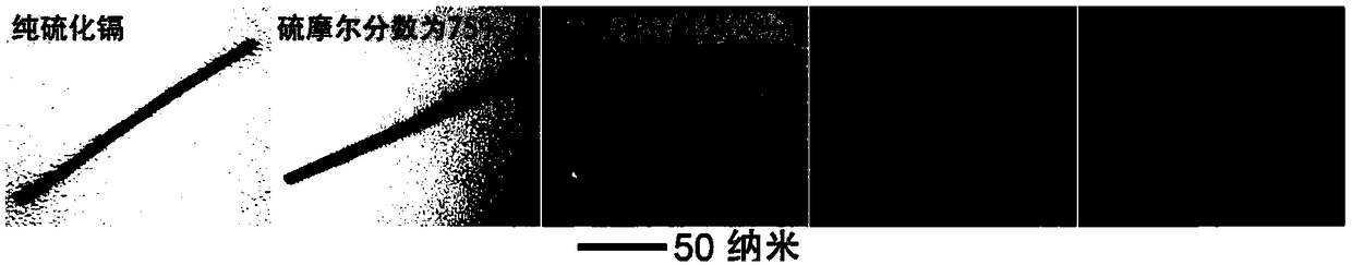 Cadmium-based chalcogenide nanorod, preparation method of nanorod, electrocatalyst and application