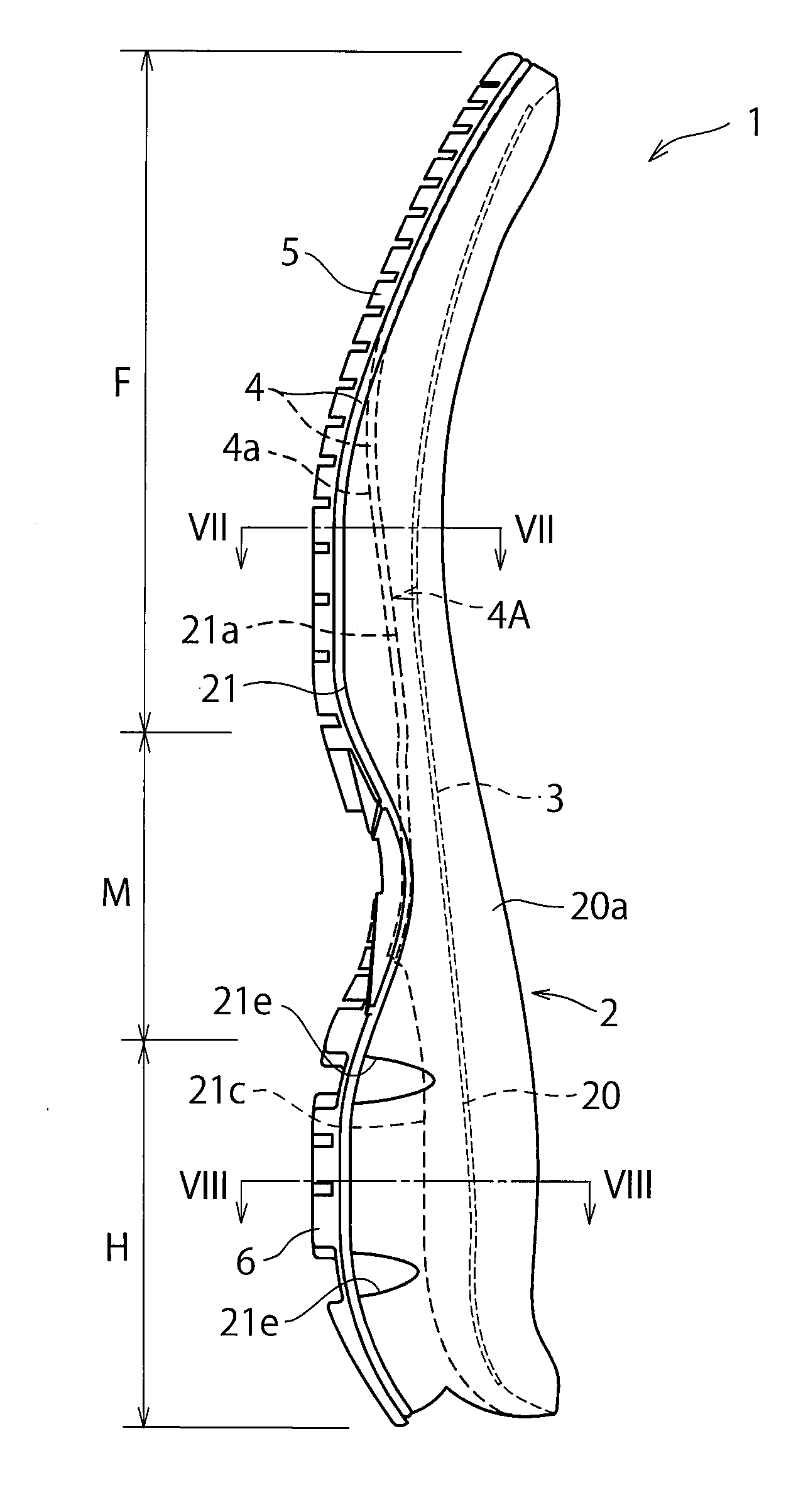 Sole Structure for a Shoe