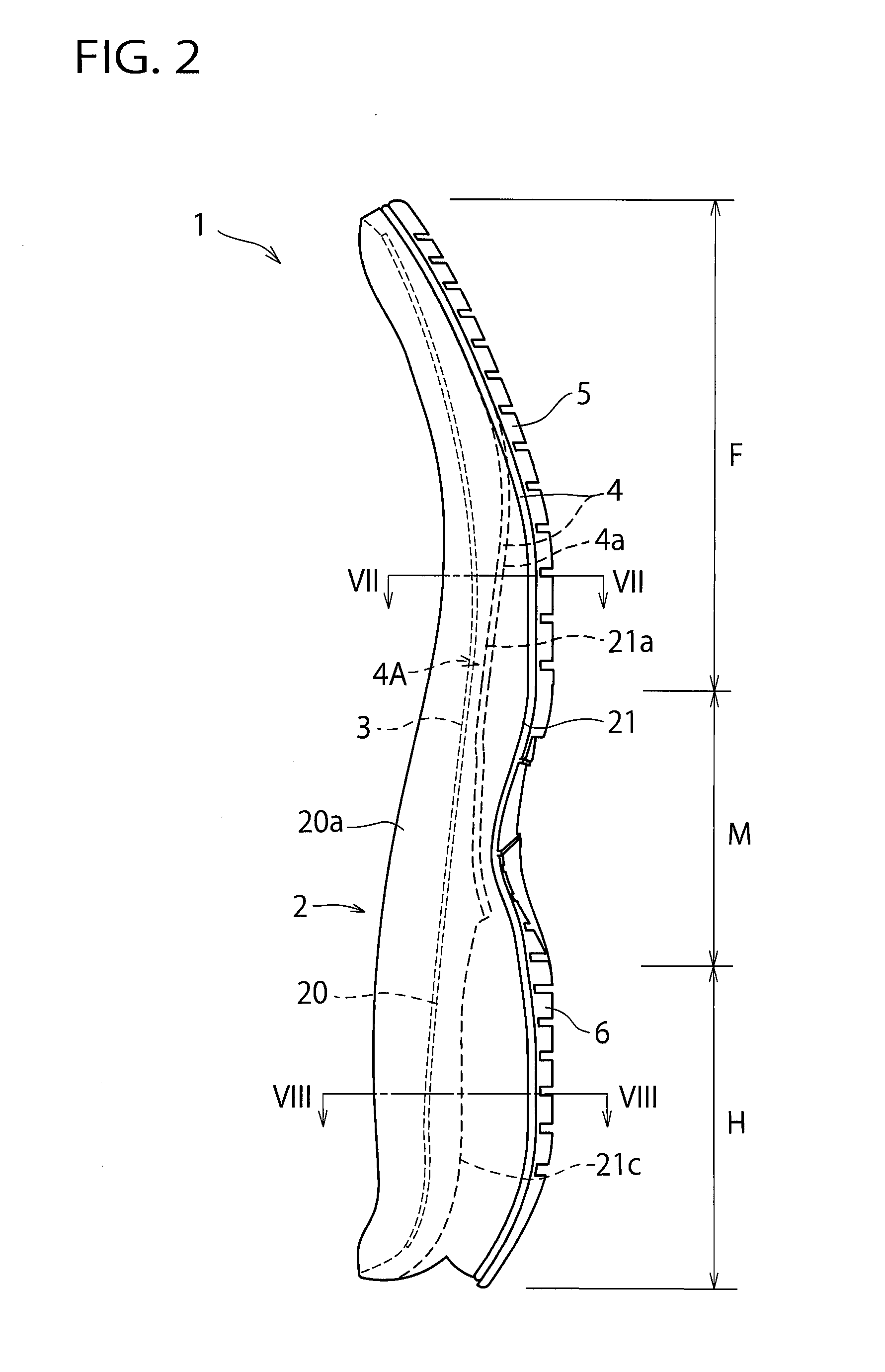 Sole Structure for a Shoe