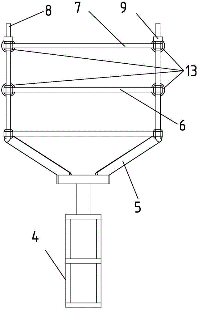 Oceanographic engineering flexible tube cable stretching bending combination experimental facility and experimental method