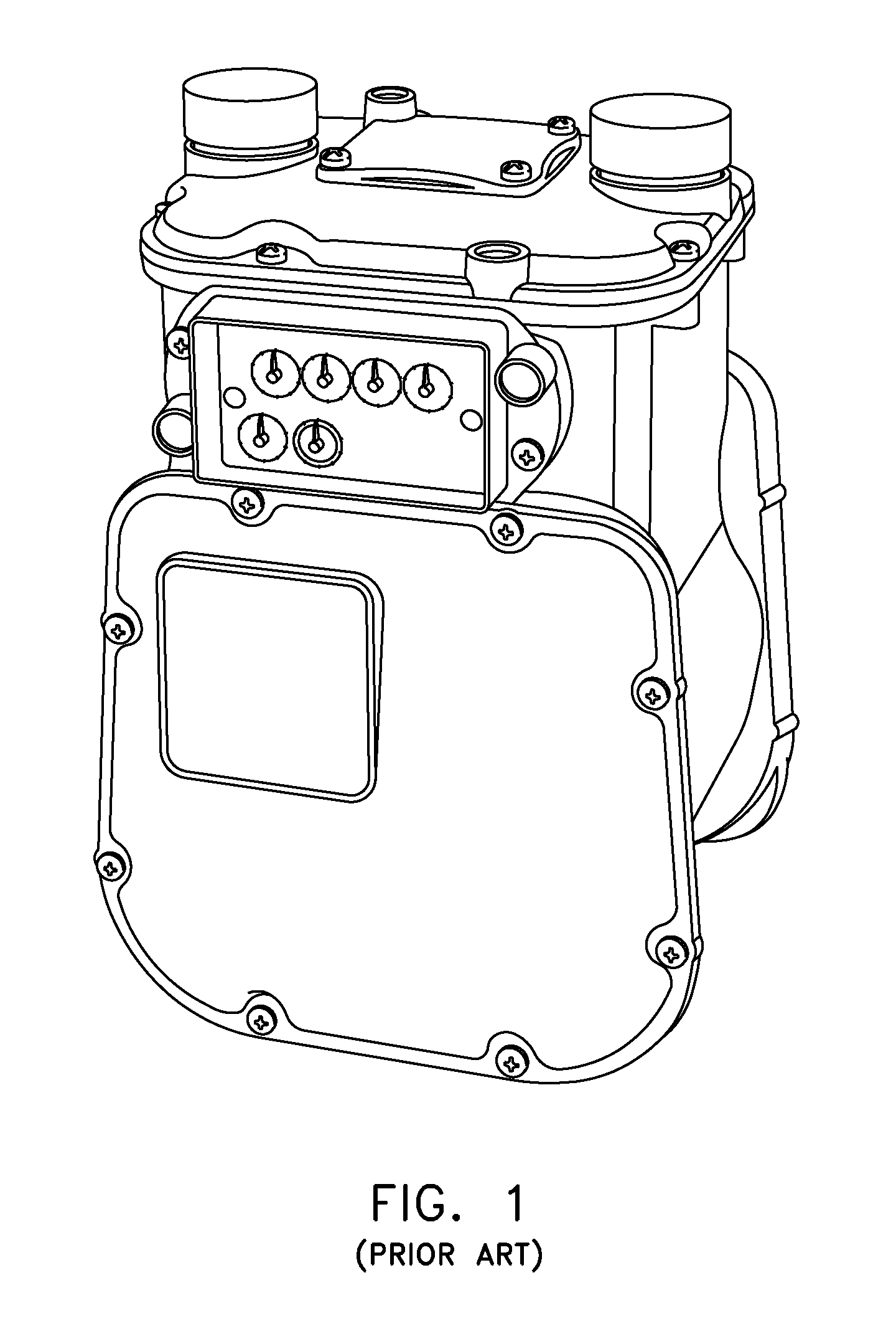 Remote shut-off gas meter