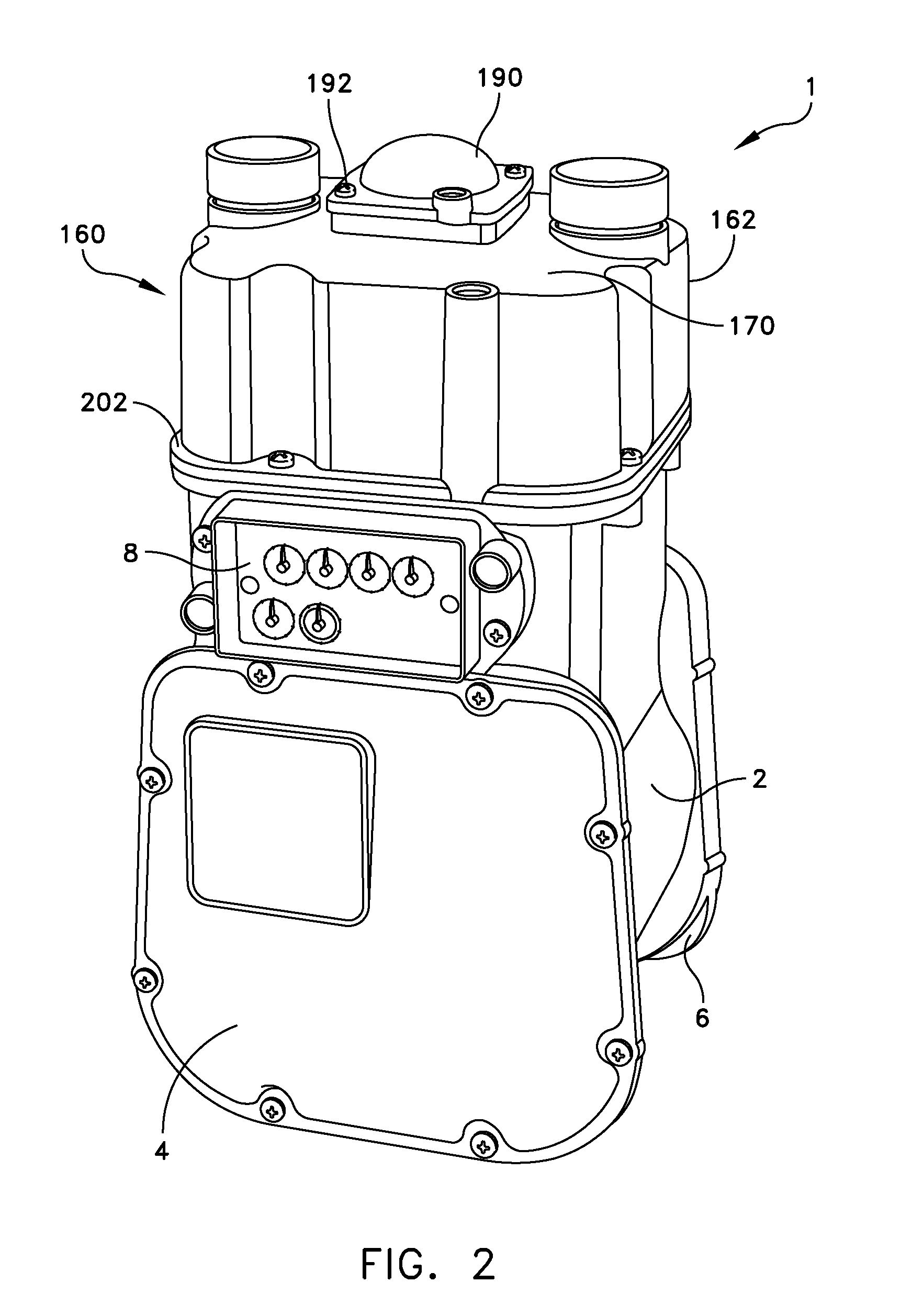 Remote shut-off gas meter