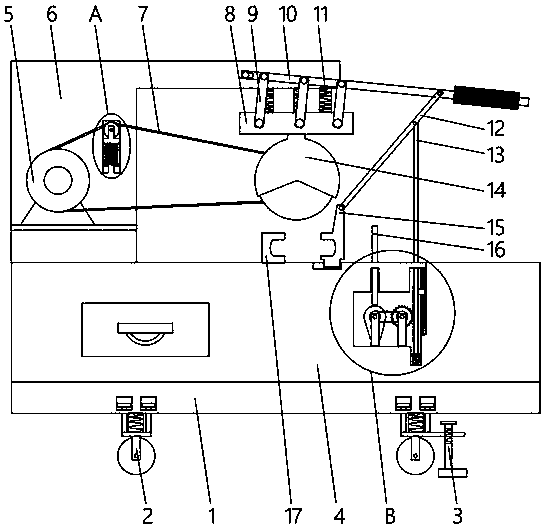 Grinding wheel cutter capable of automatically clamping and blocking