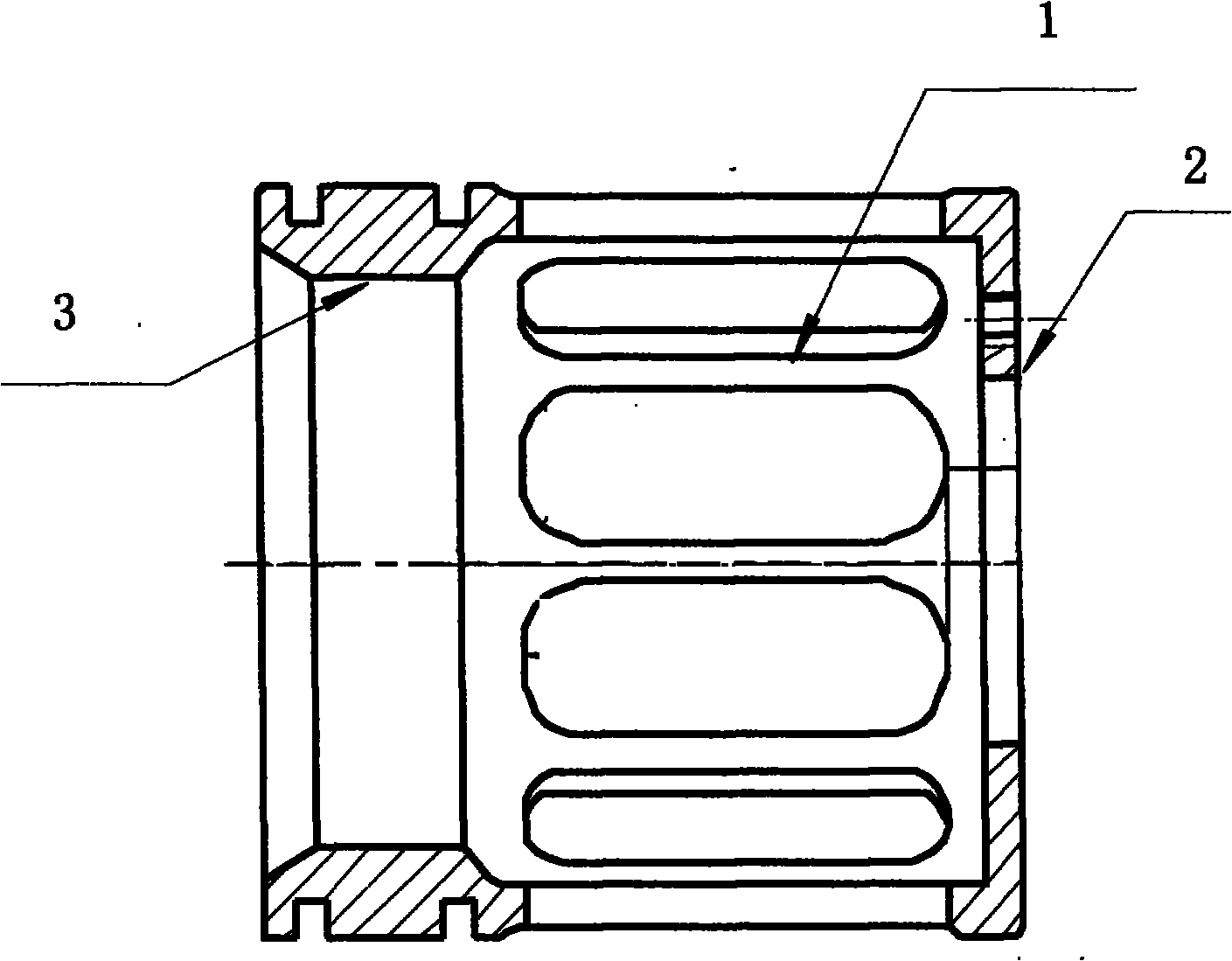 Double carburization protecting process in manufacture of bearing outer ring of squirrel-cage elasticity support