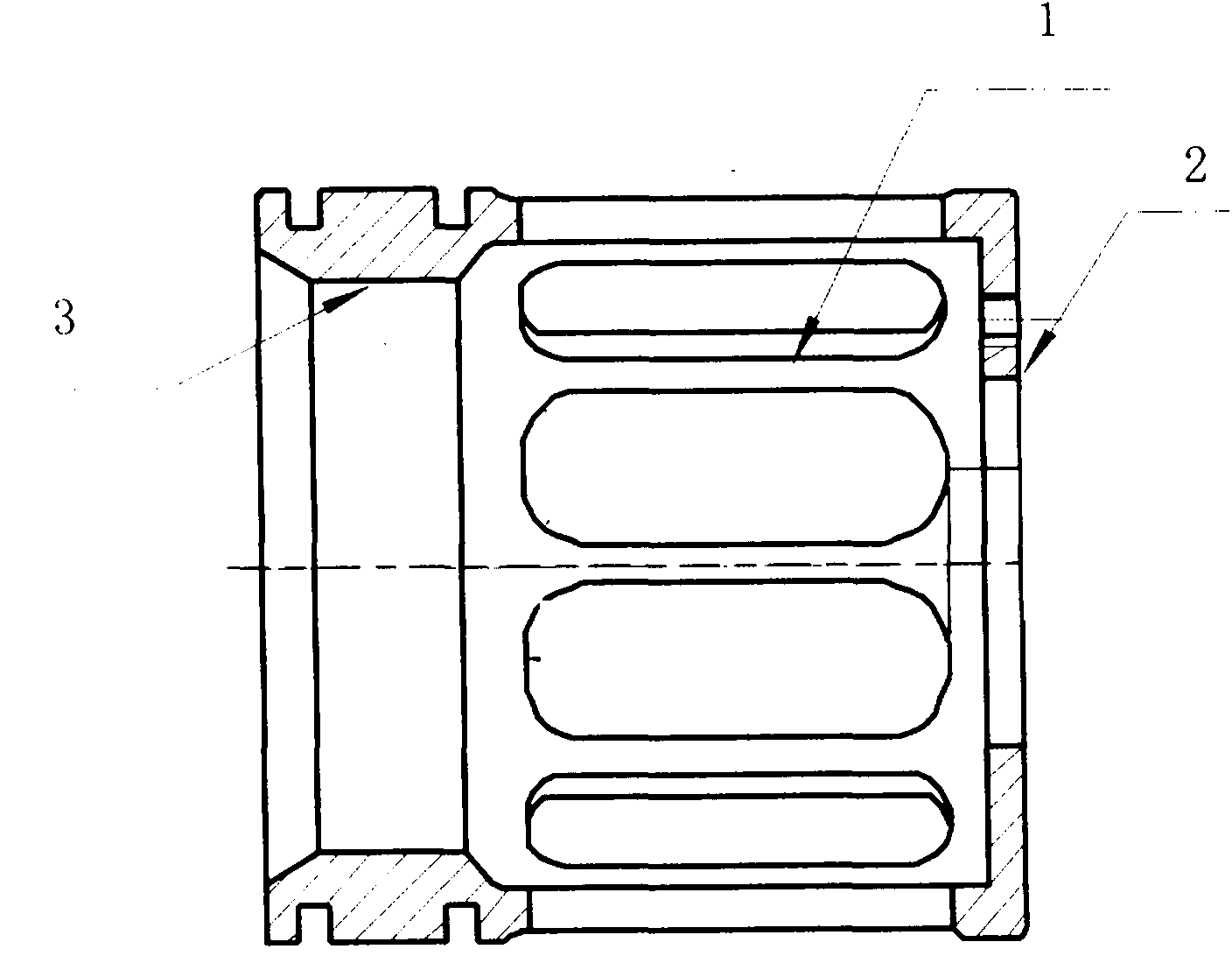 Double carburization protecting process in manufacture of bearing outer ring of squirrel-cage elasticity support