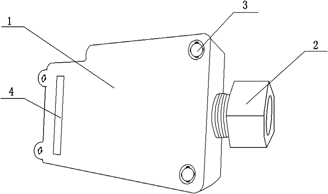 Switch box with low probability of cracking in case of screw twisting