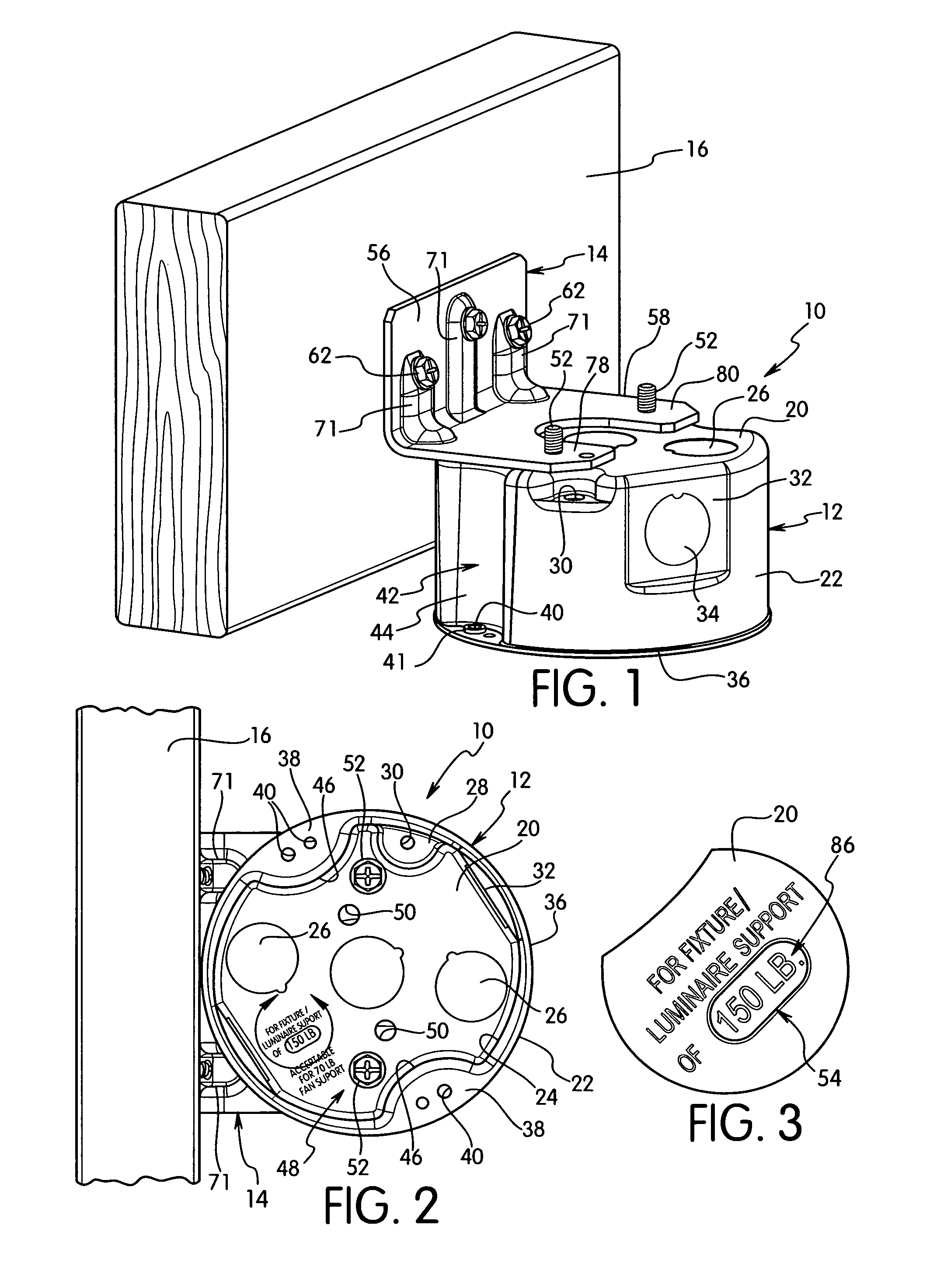 Electrical box having sight window and mounting assembly