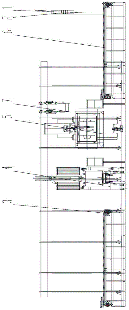 Electrical control system of wagon shop repair wheel set suspension type axle machining assembly line