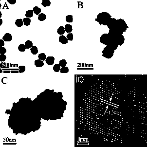 Ferroferric oxide/carbon/cadmium sulfide composite nano material and preparation method thereof