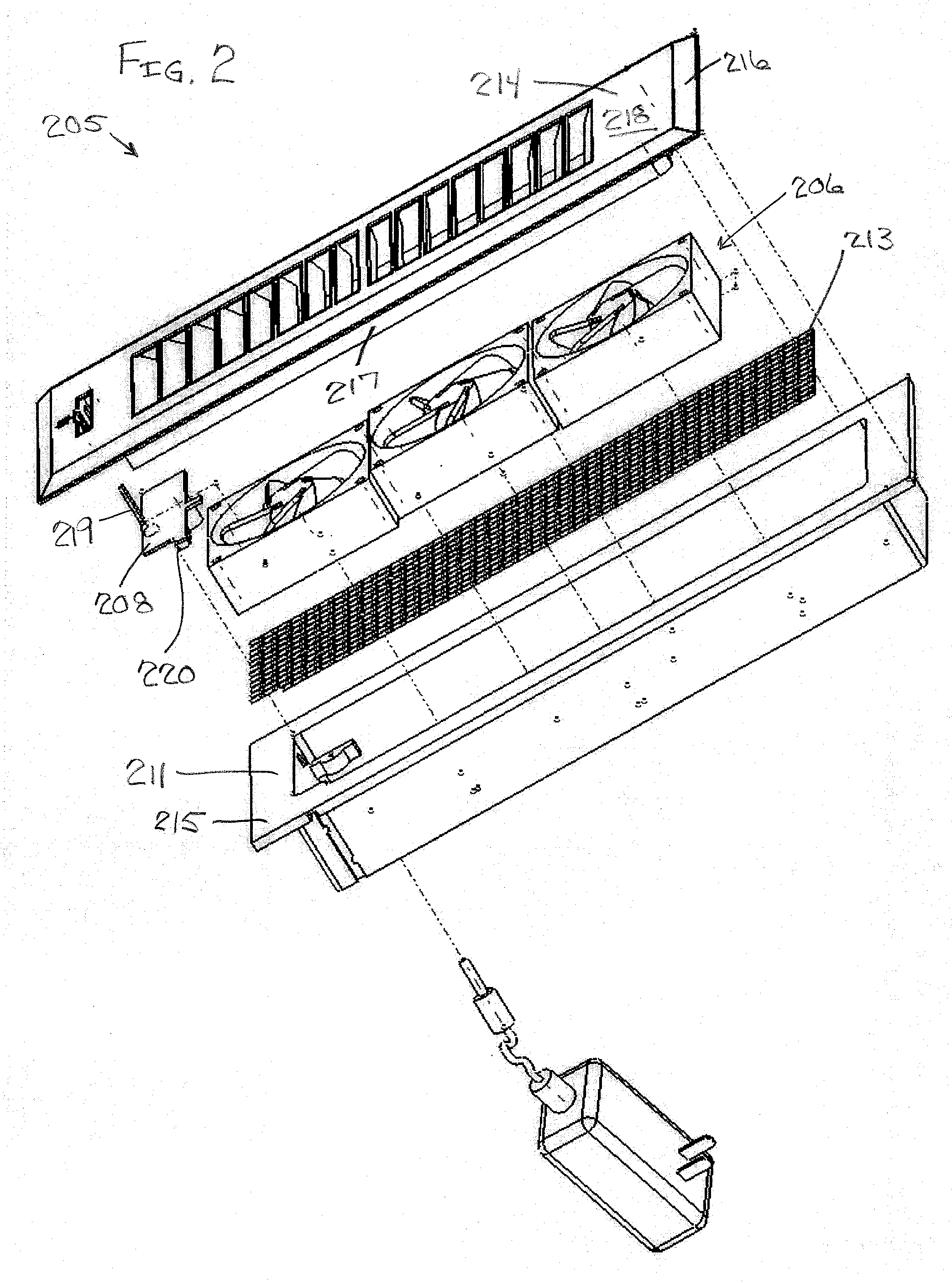 Air-conditioning register assembly and method