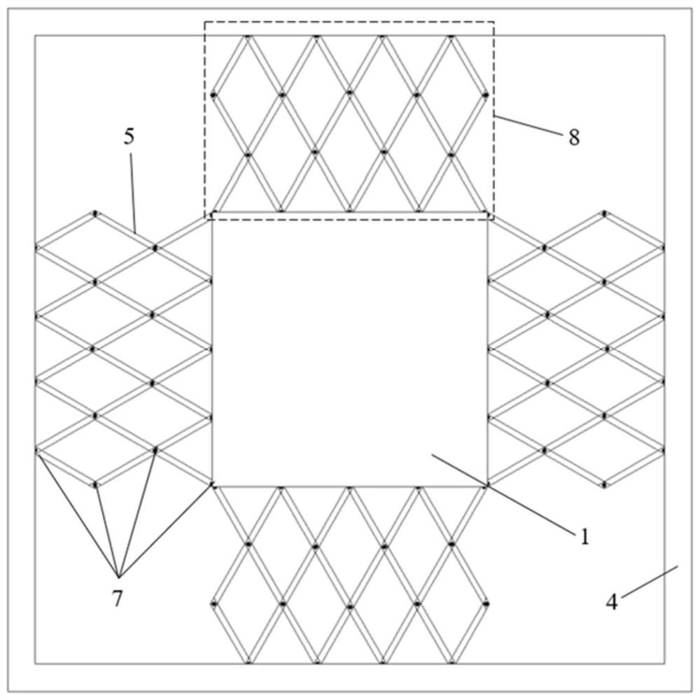 Shock insulation support and power supply system