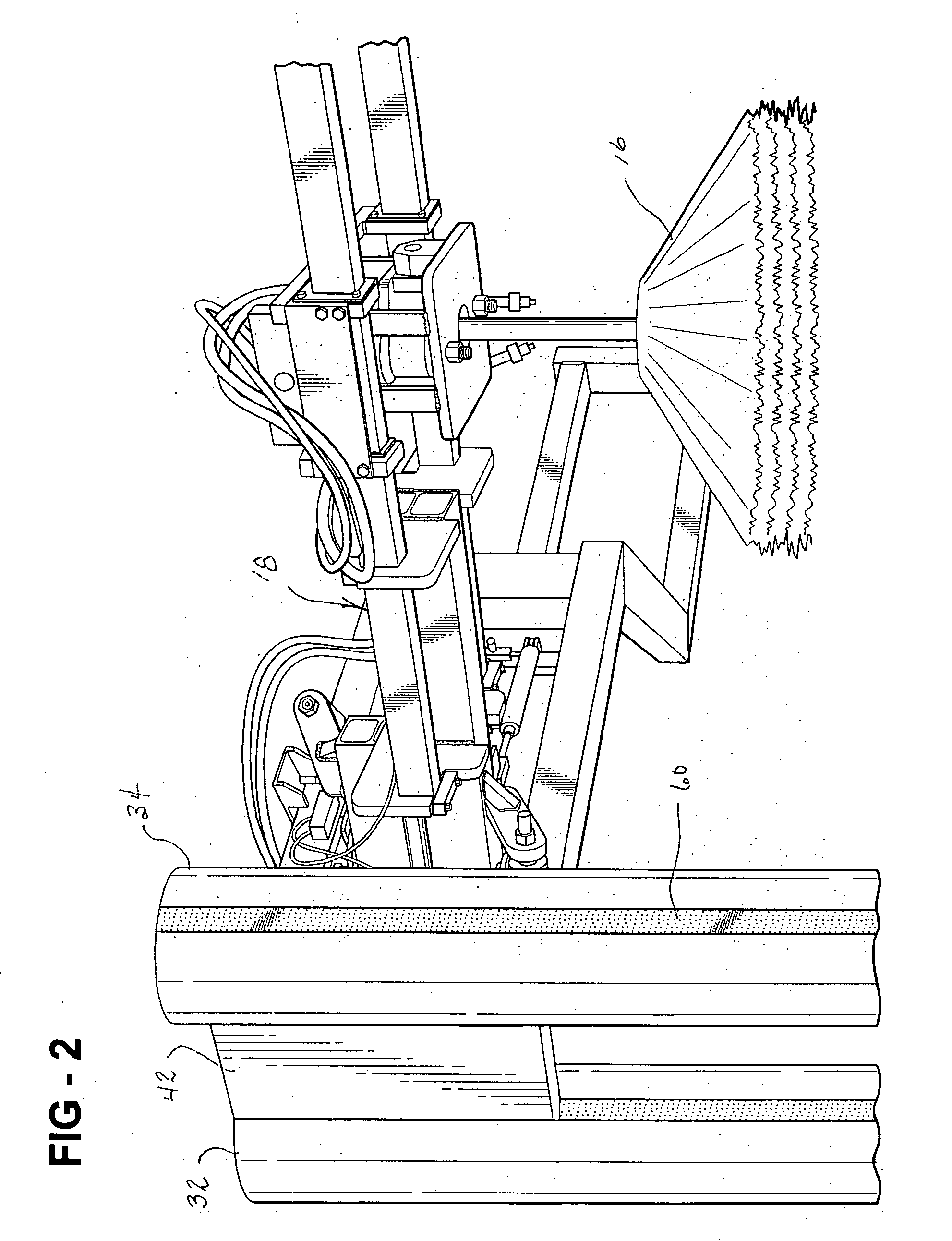 Support structure for car wash components