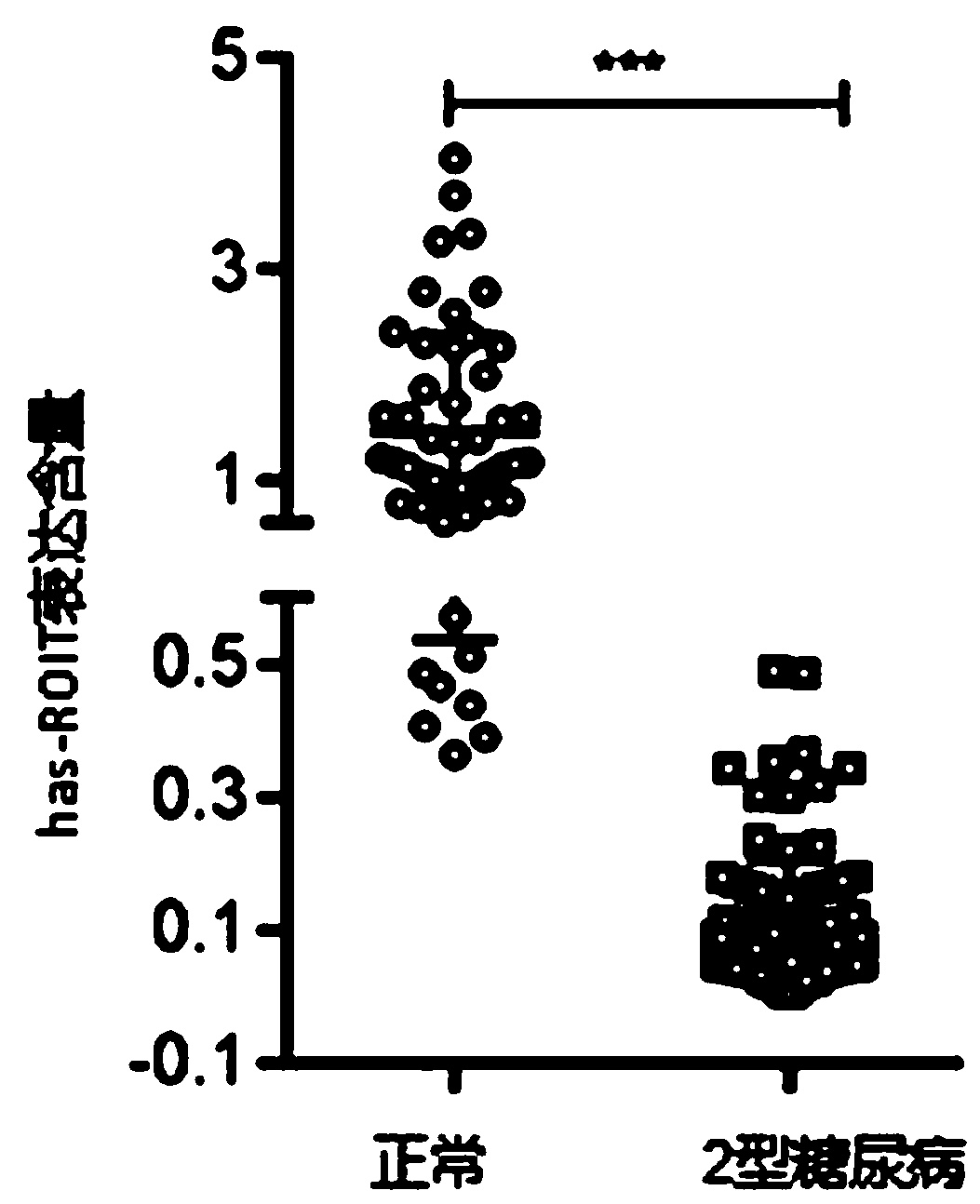 Diagnosis primer and kit for type 2 diabetes, and application of non-coding RNA molecular marker