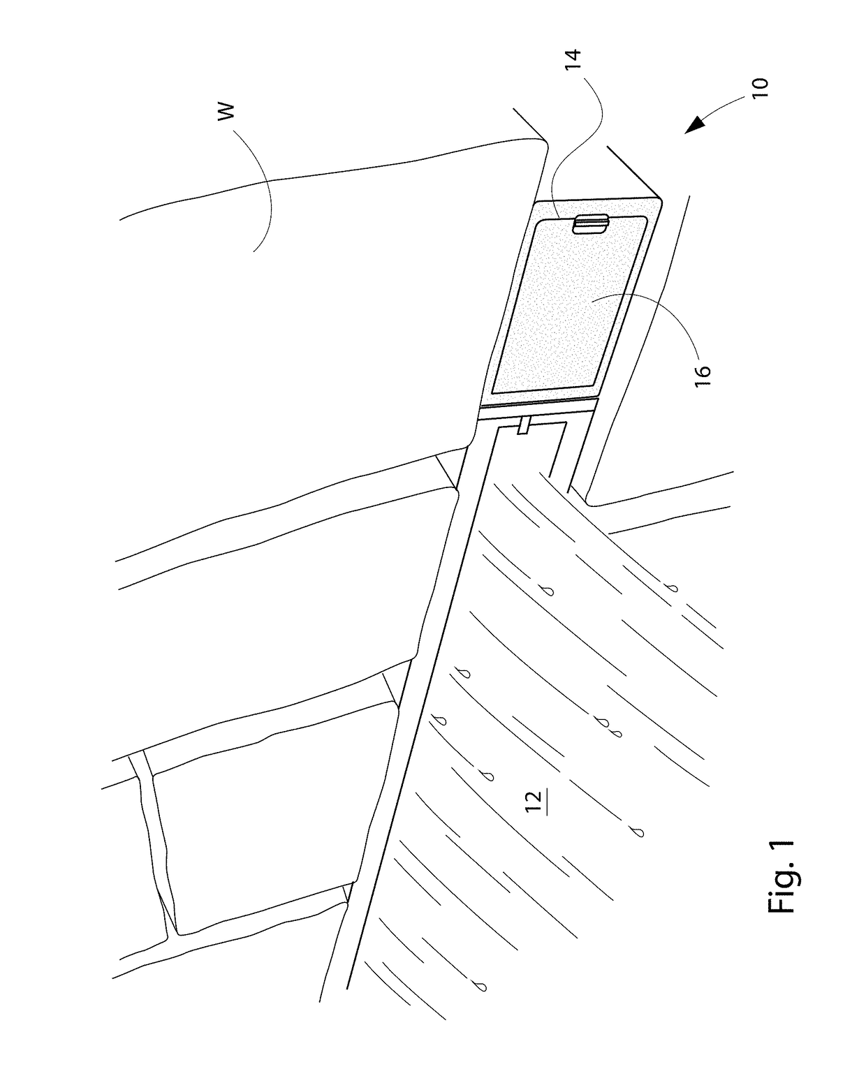 Lighted waterfall device