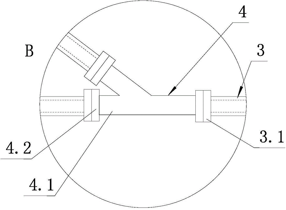 Prefabricated internal support system and construction method for foundation pit support system