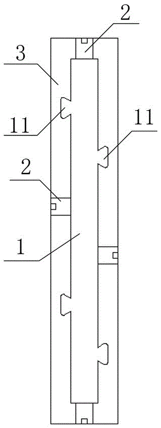 A kind of straw sandwich silicon-calcium composite board and its preparation method