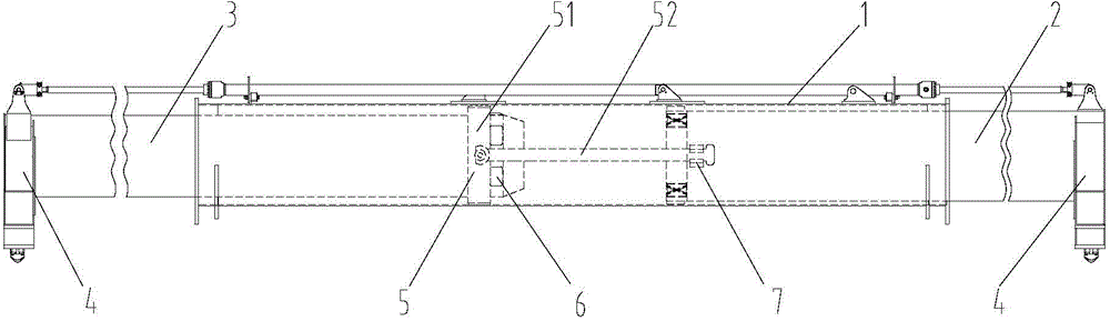 Single-girder hanger and reach stacker