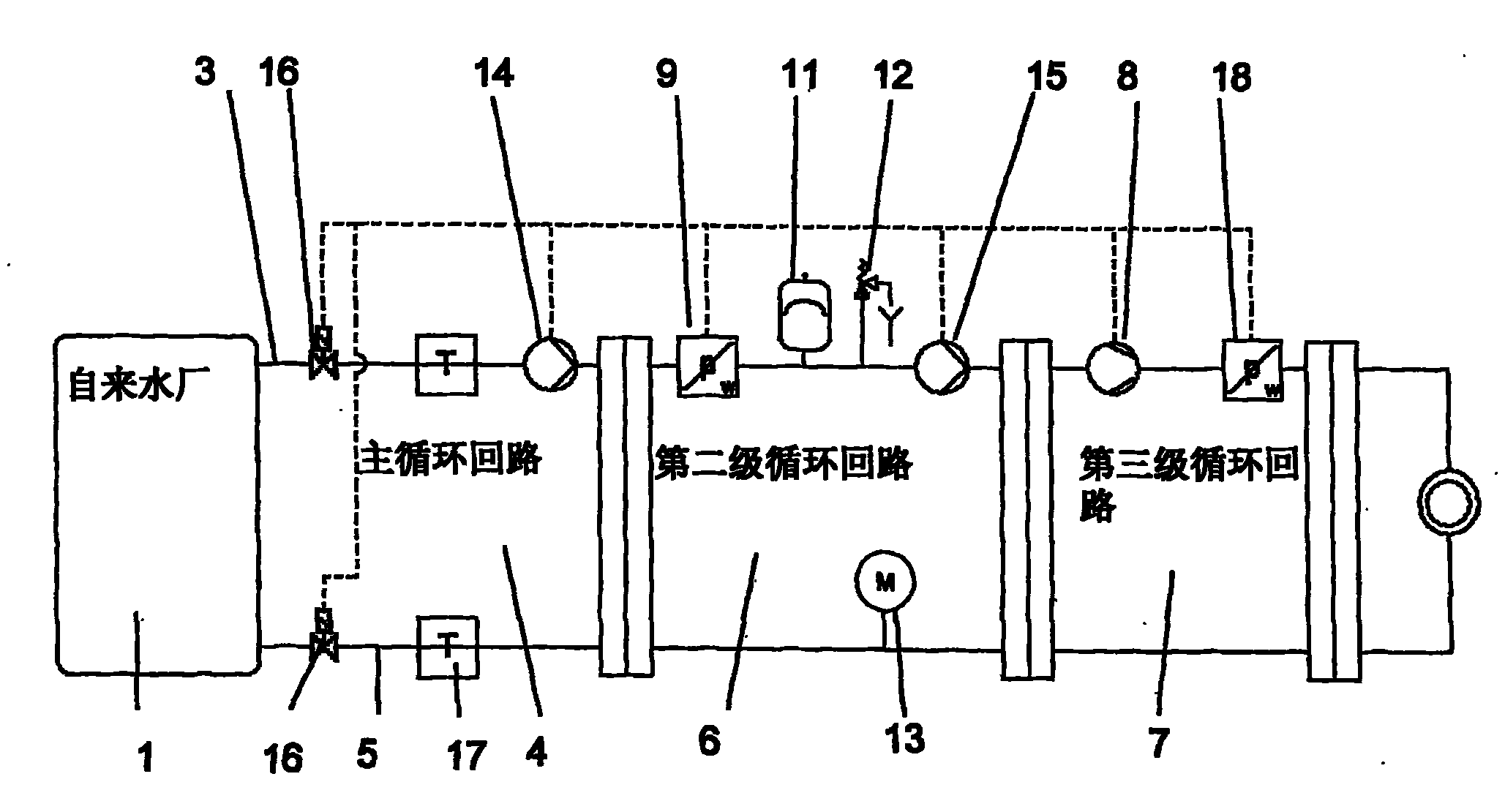 Safety heat exchanger for combining heat pump with device of public drinking water supply facility