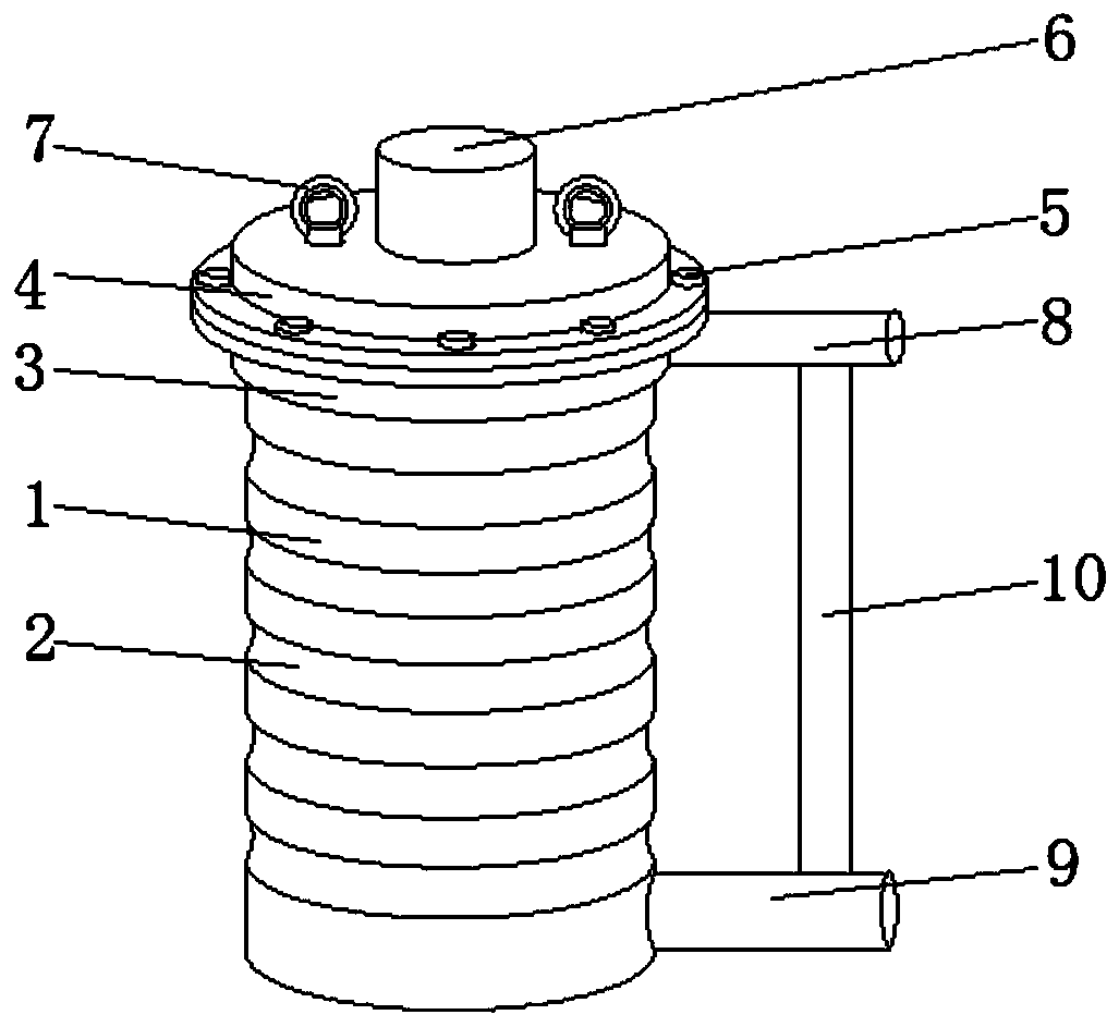 Corrugated furnace tank for calcining