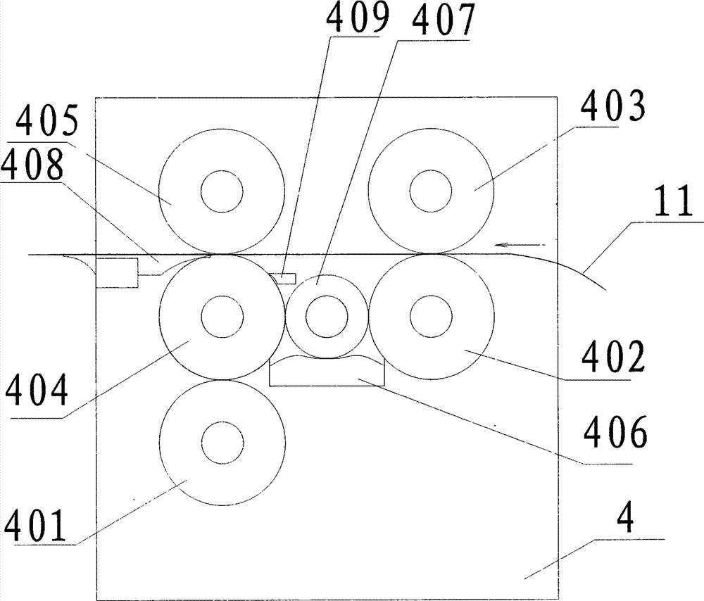 Flat paper tube reeling machine