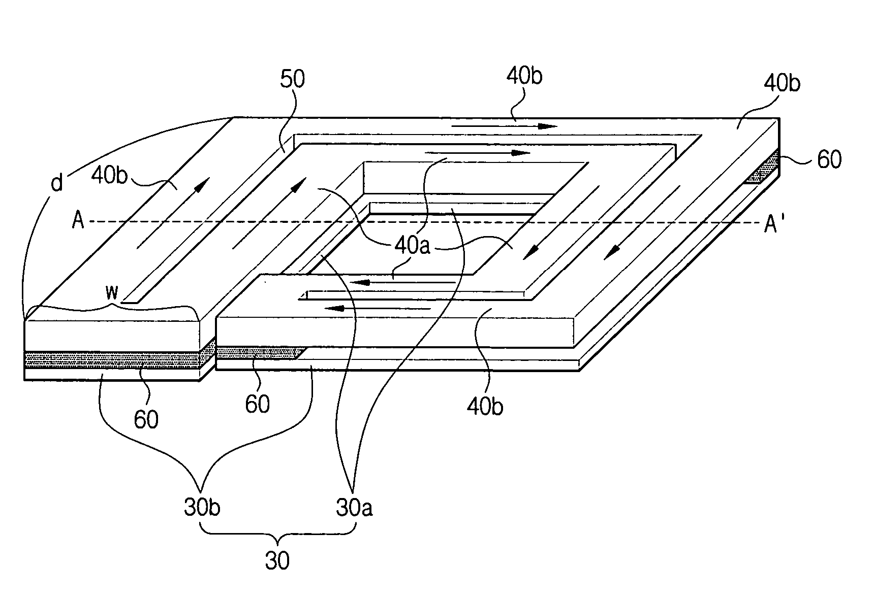 Shredded parallel stacked inductor