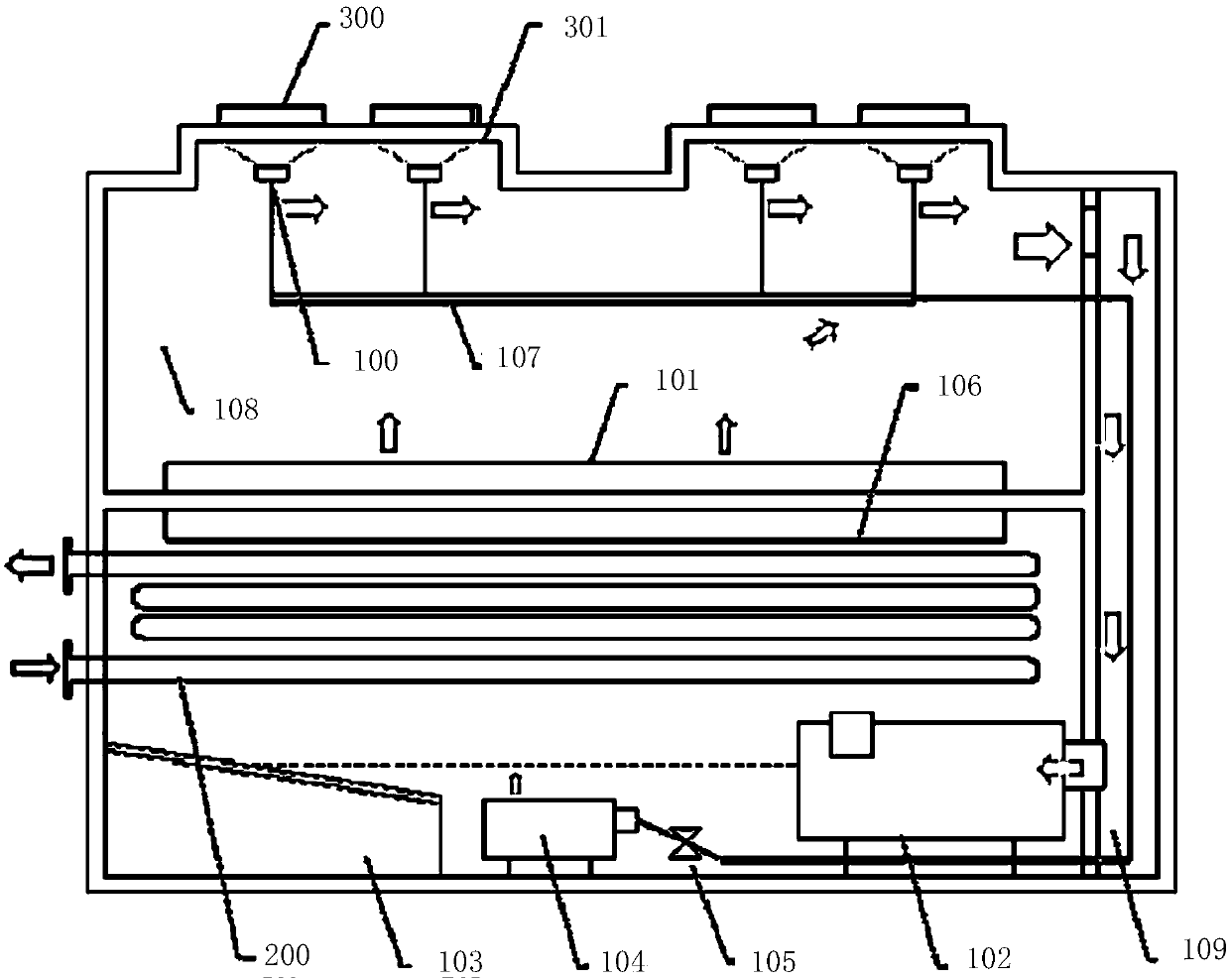 Power module life test cooling device