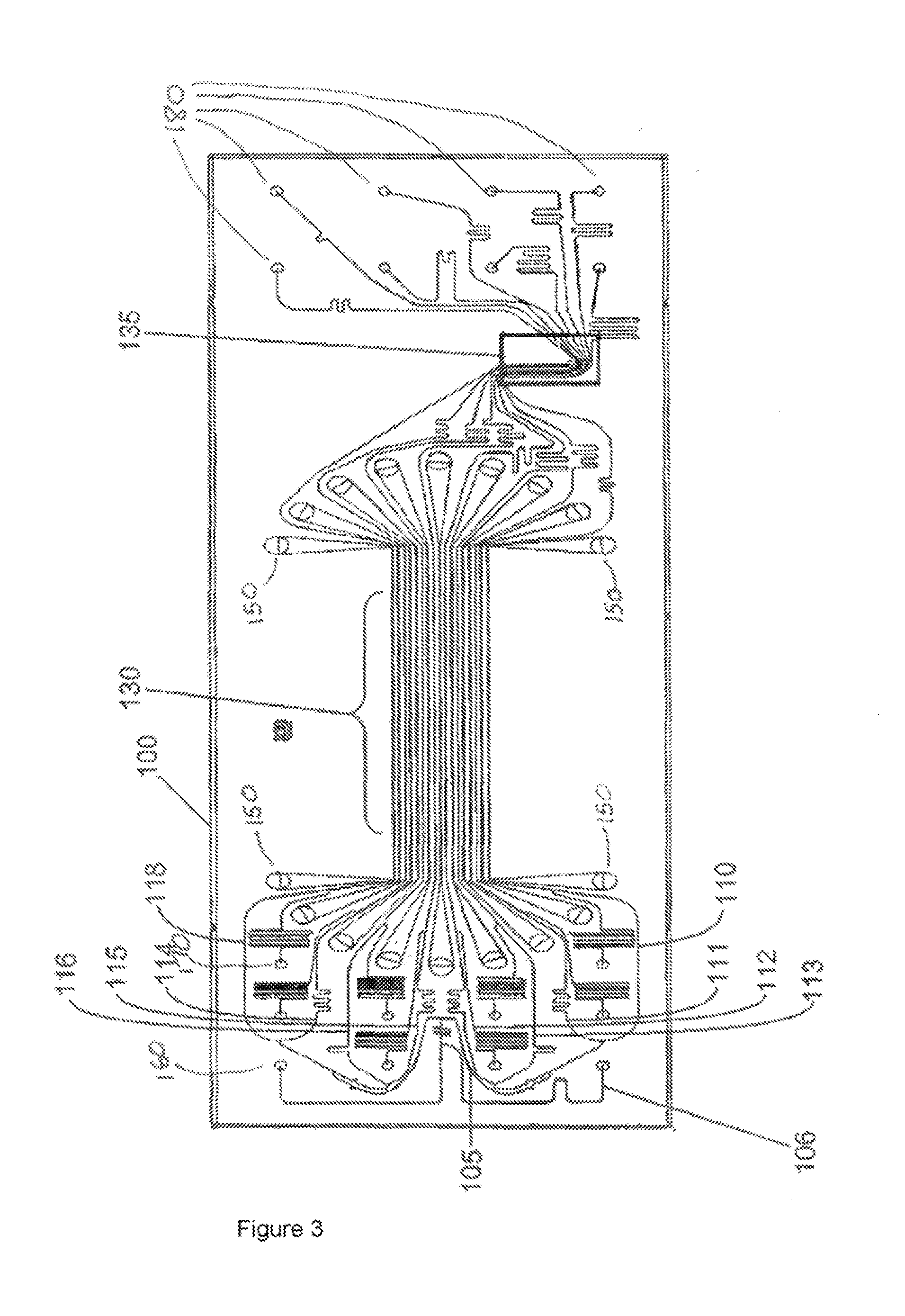 Method and apparatus for applying continuous flow and uniform temperature to generate thermal melting curves in a microfluidic device