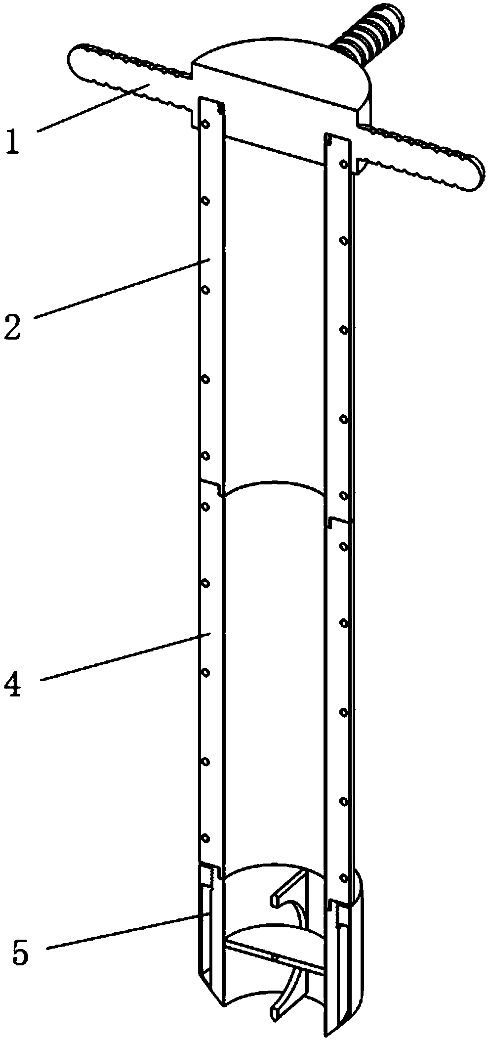 Turnover type unconsolidated sediment sampling device