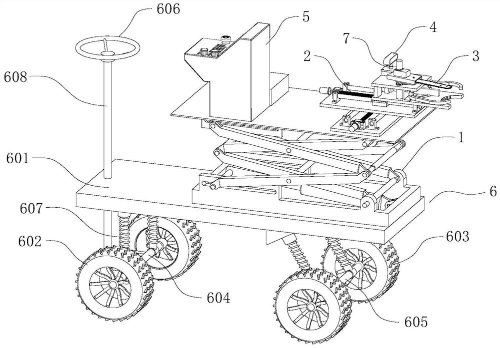 Banana picking device and picking method based on depth vision