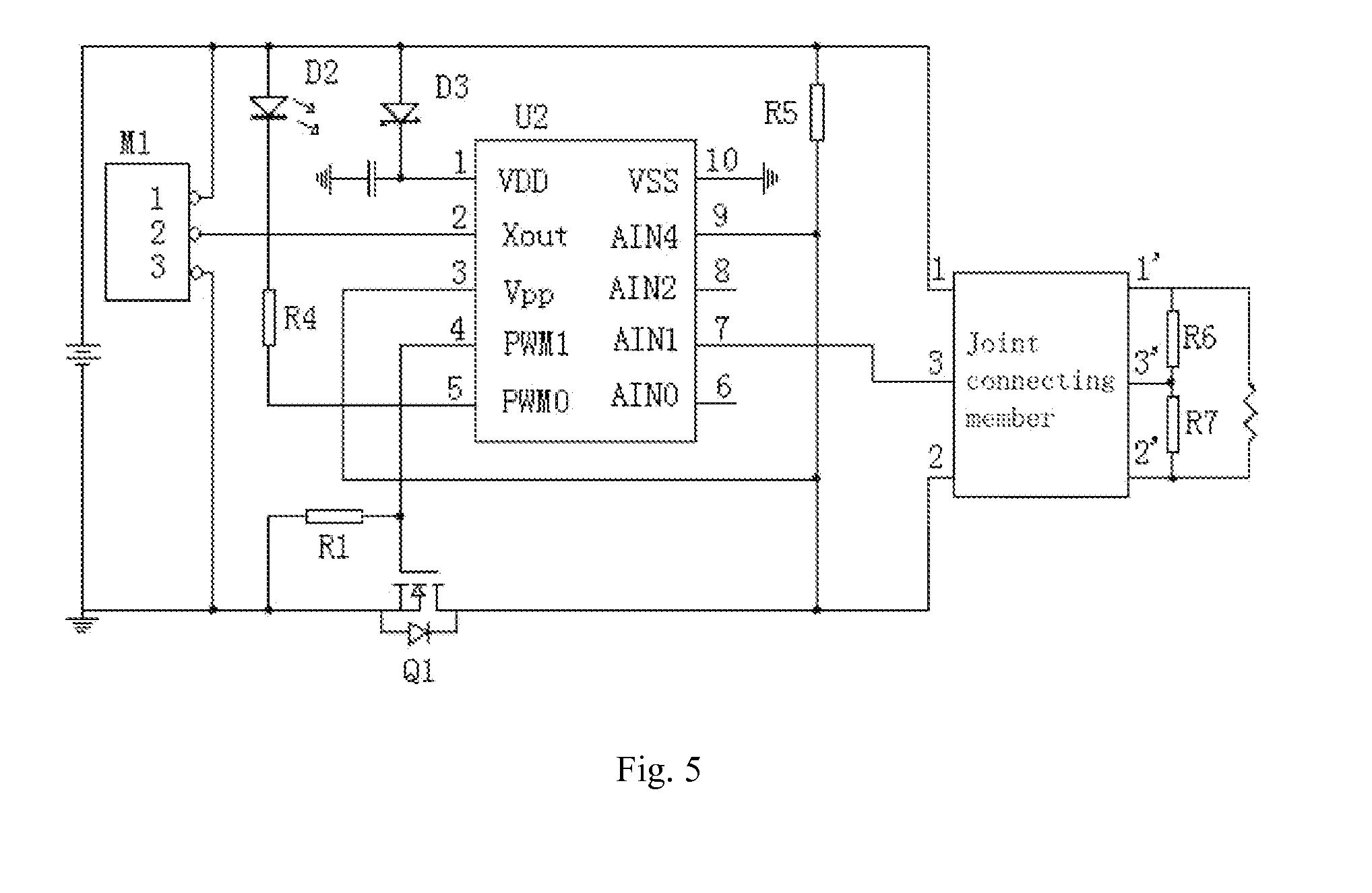 Battery pole, electronic cigarette using the battery pole, and method for identifying an atomizer of the electronic cigarette