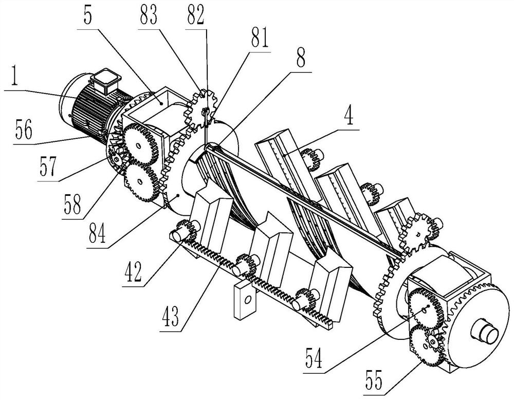 Processing technology and processing device of functional composite knitted fabric