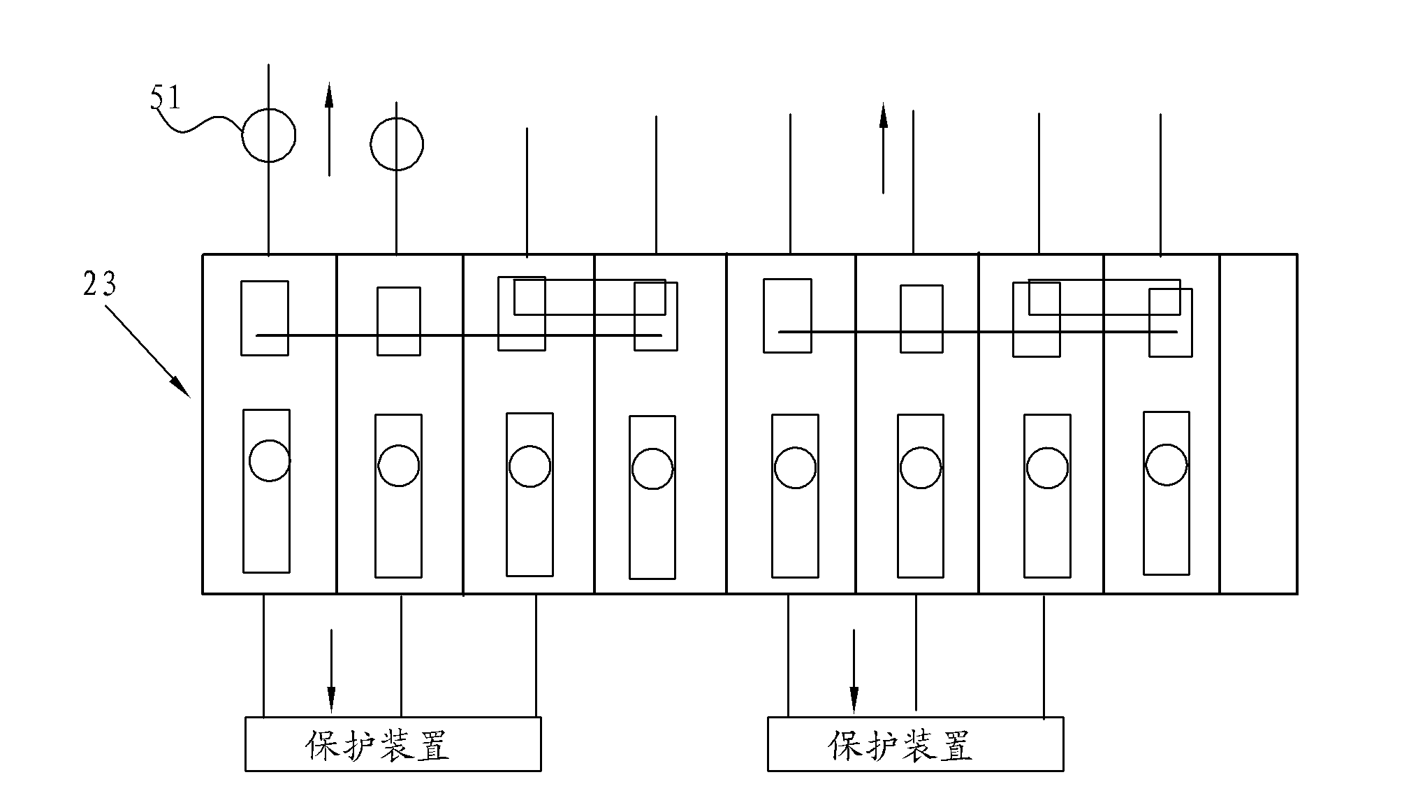 Live processing method and portable protection device after failure of protection device of distribution network system