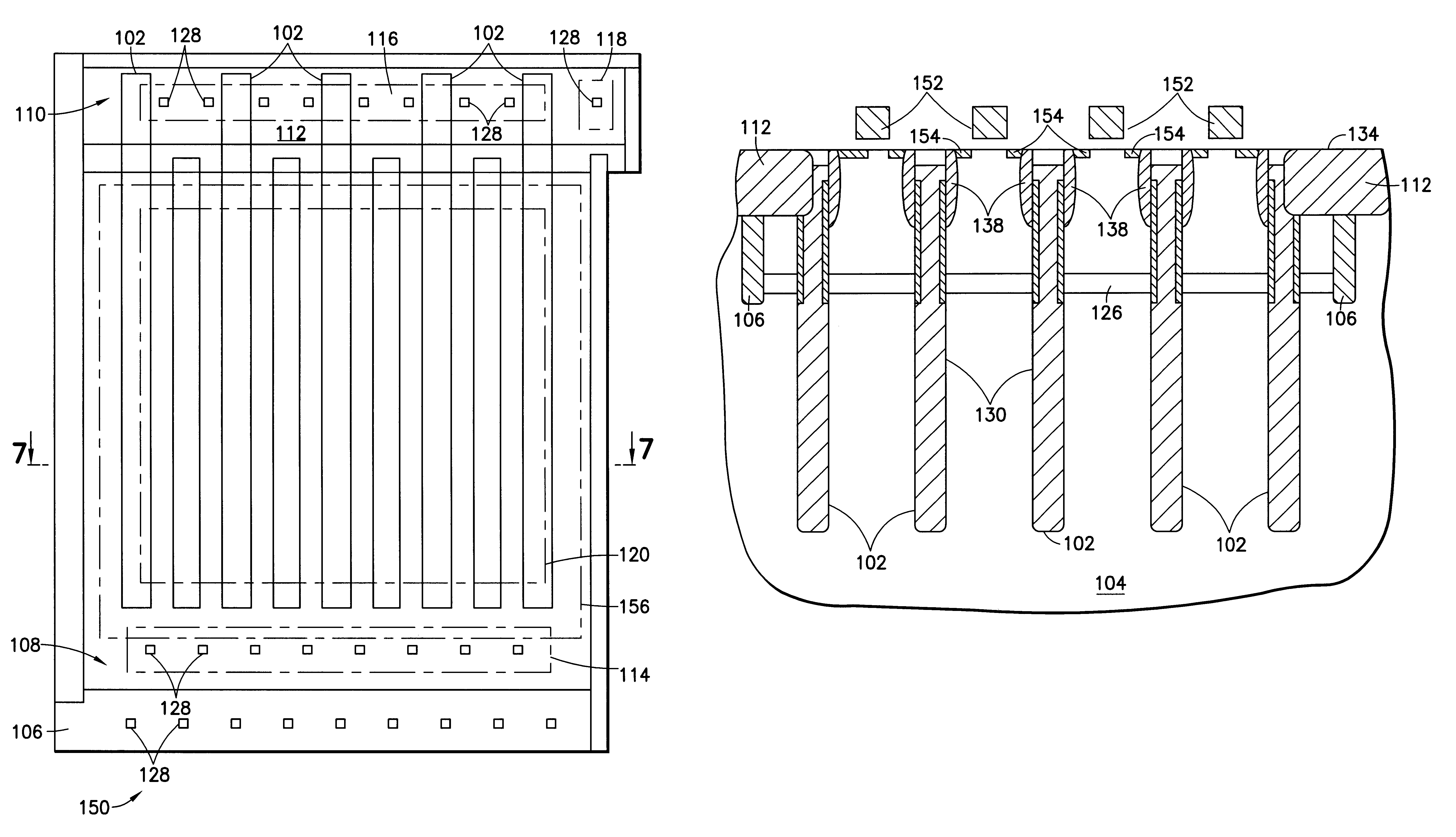 DRAM cell buried strap leakage measurement structure and method