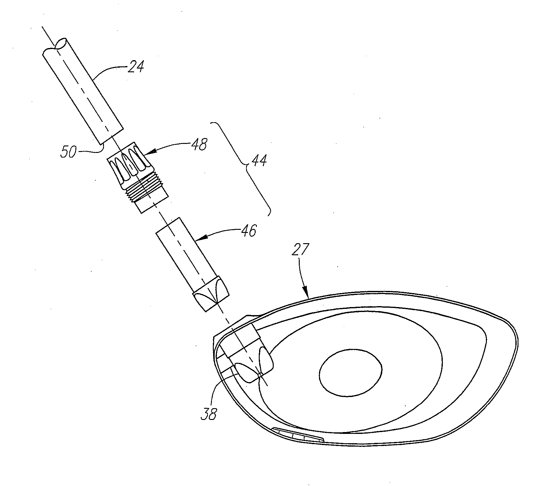 Golf club with removable components