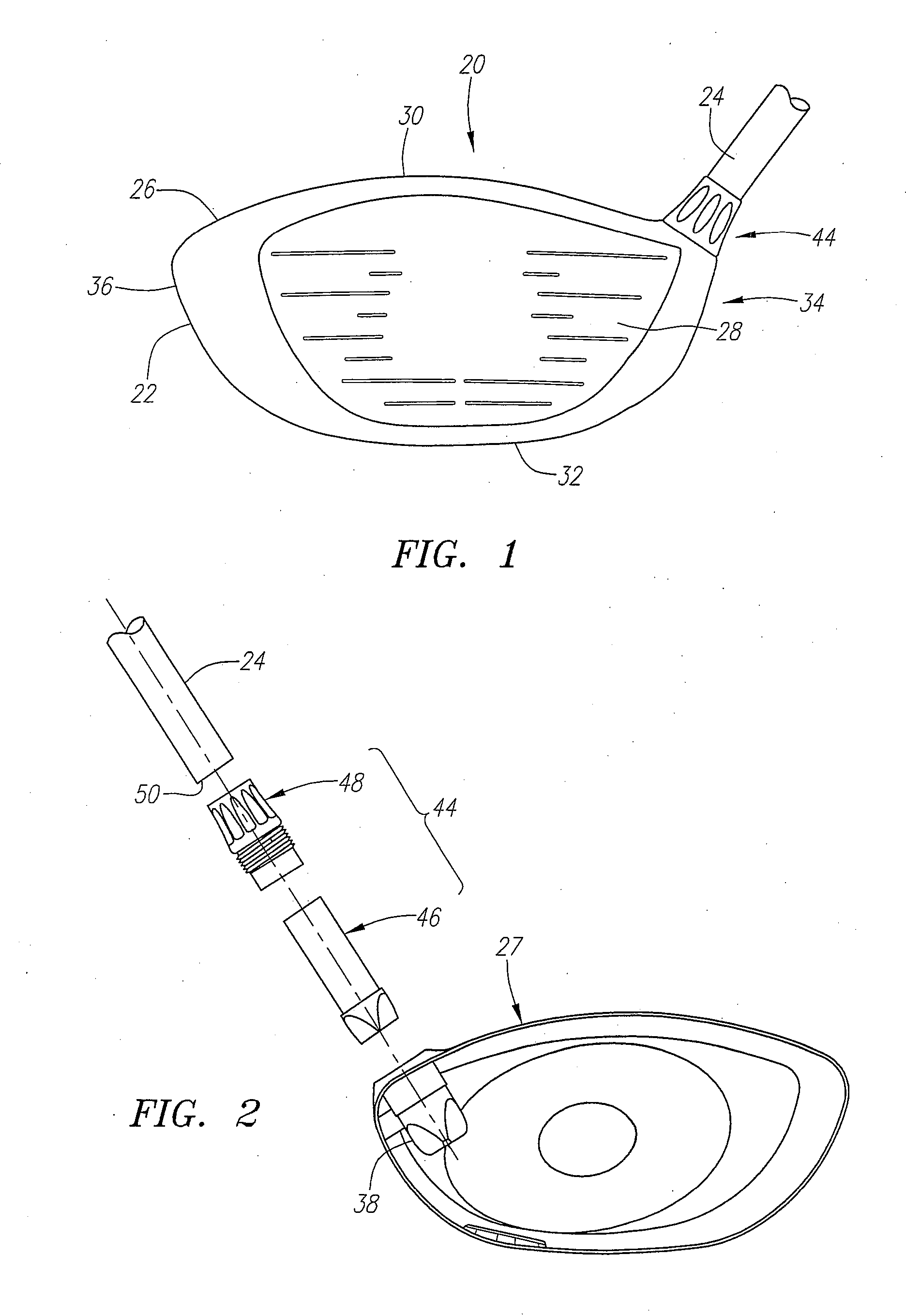 Golf club with removable components