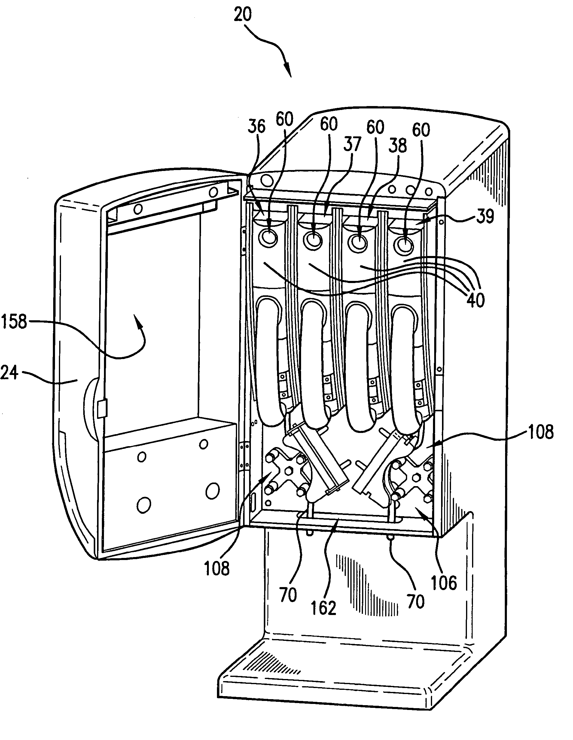 Temperature controlled dispensing device