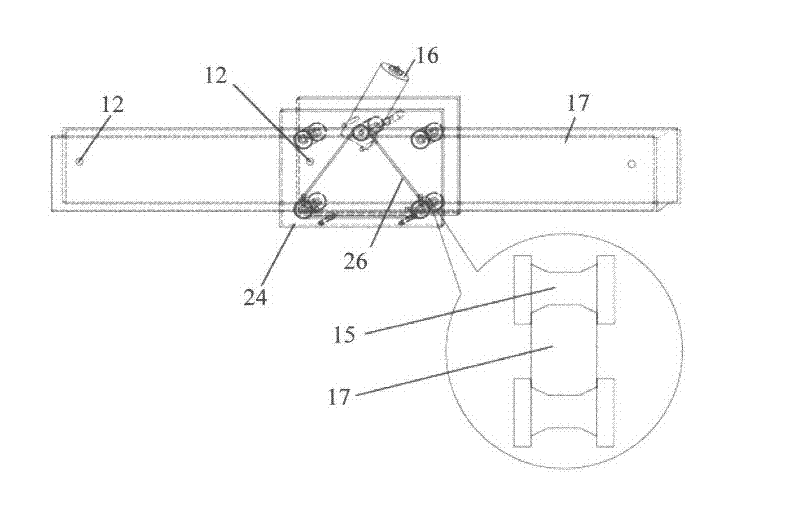 Mounting structure of straight retractable door combined with retractable barrier