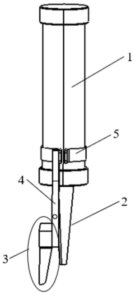 A gluing gun positioning mechanism of a gluing robot