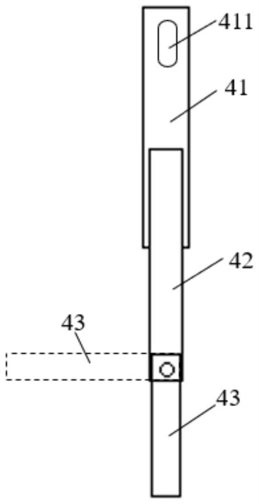 A gluing gun positioning mechanism of a gluing robot