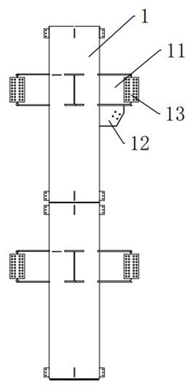 Suspension connecting joint for large-span cantilever steel truss and construction method thereof