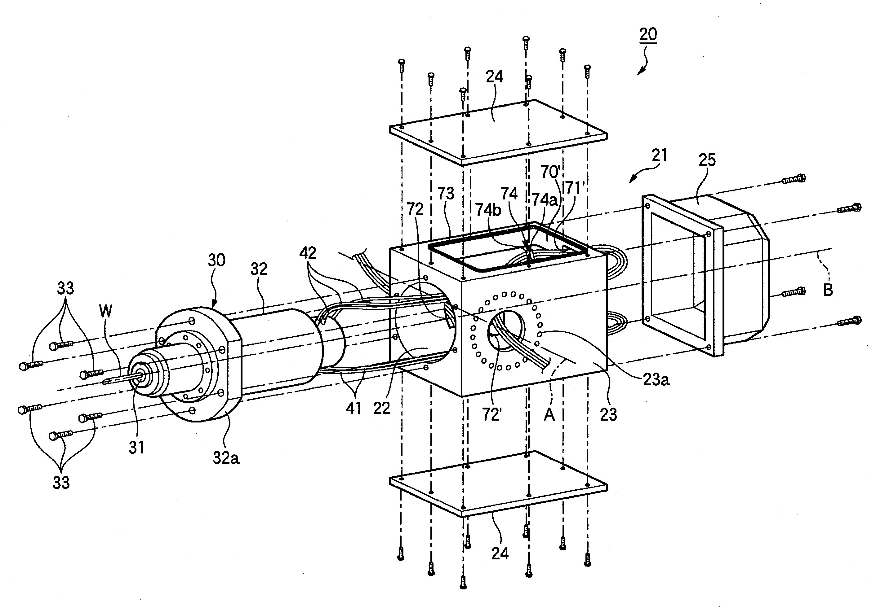 Spindle device and machining center including the same