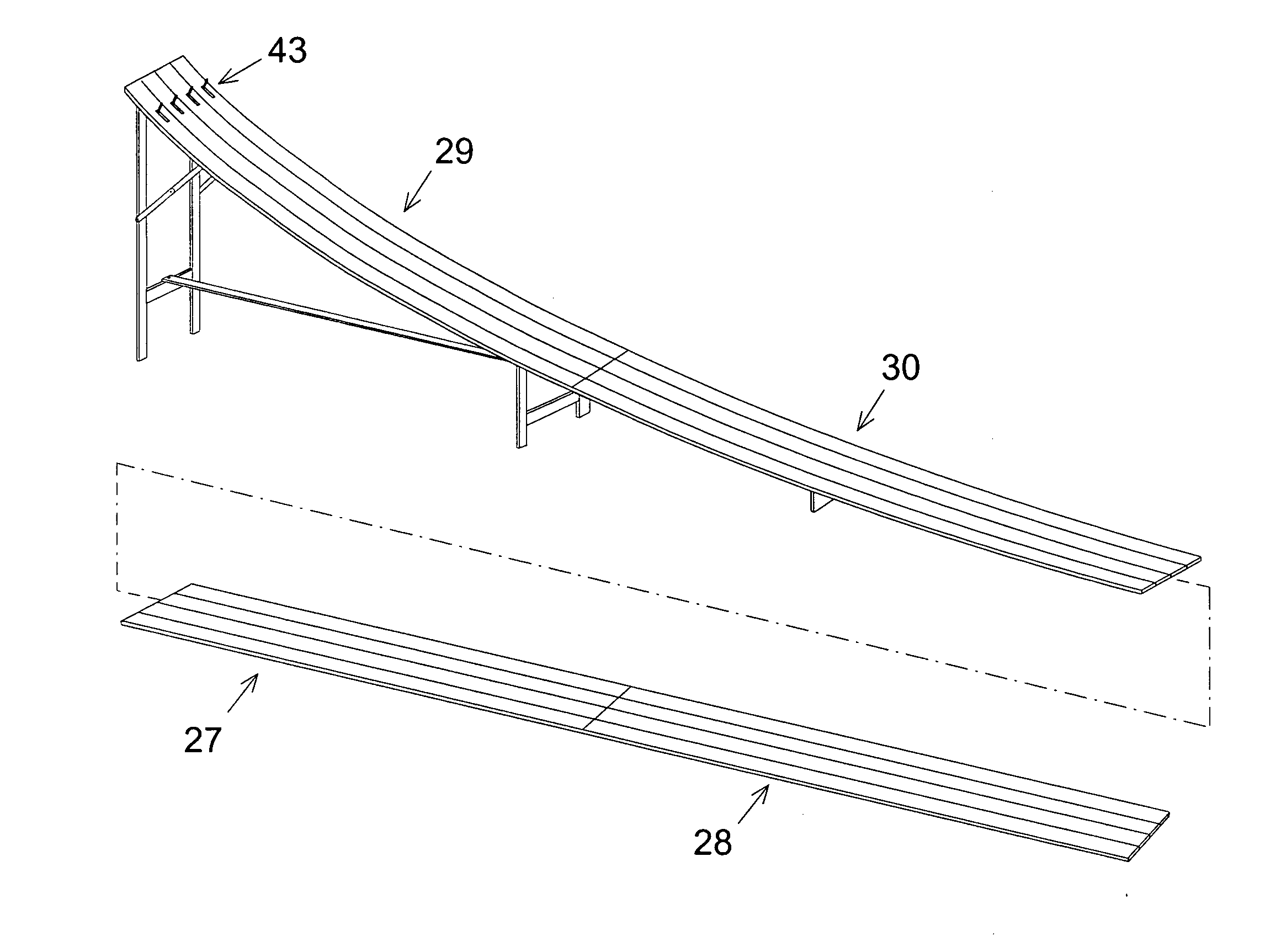 Cycloid ramp for gravity race cars