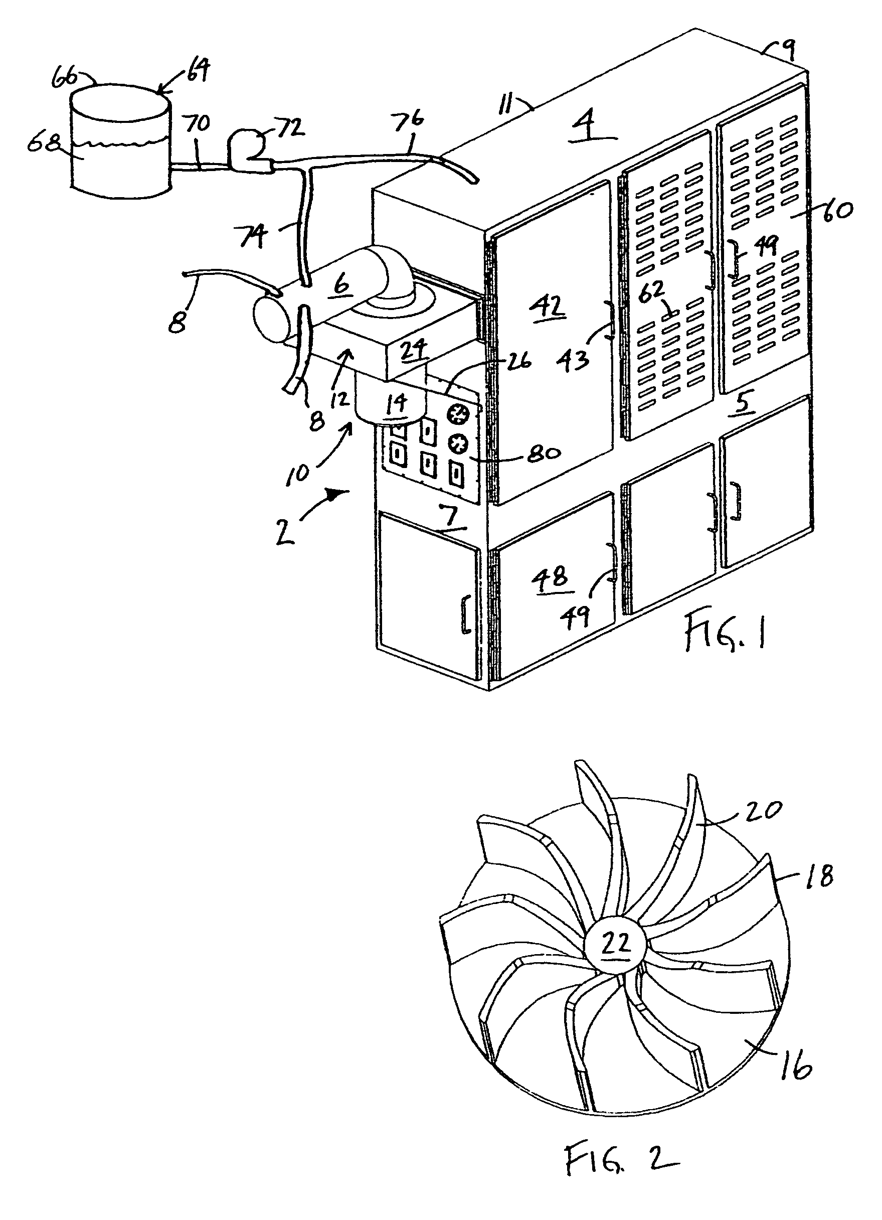 Airborne particle removal system