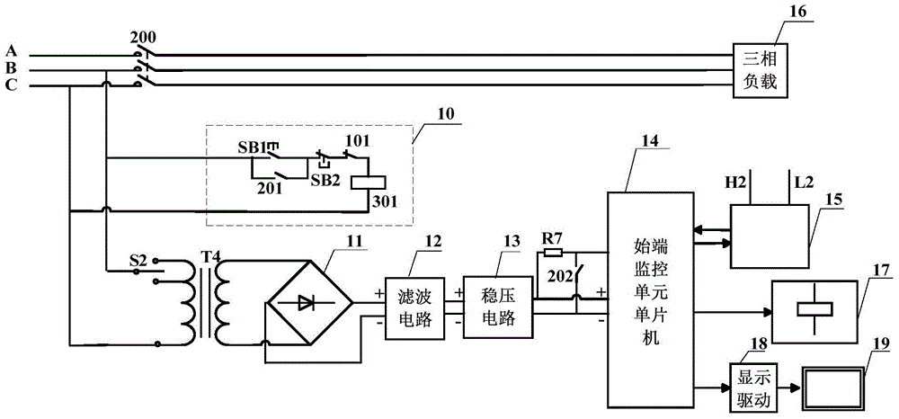 A short-circuit auxiliary protection device for long-distance mine roadway low-voltage power supply equipment